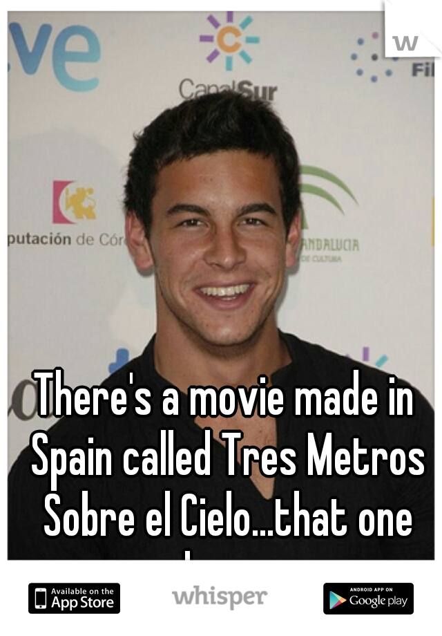 There's a movie made in Spain called Tres Metros Sobre el Cielo...that one made me cry