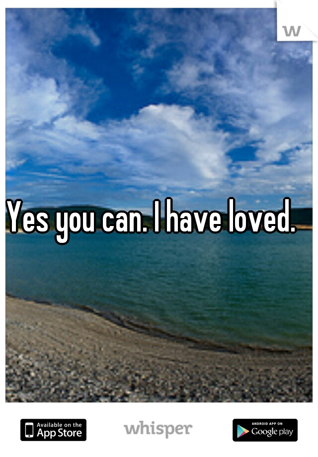 Yes you can. I have loved. 