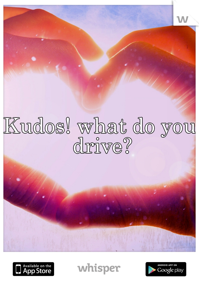 Kudos! what do you drive?