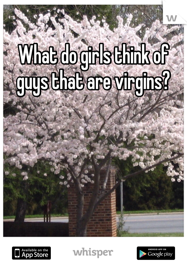 What do girls think of guys that are virgins?