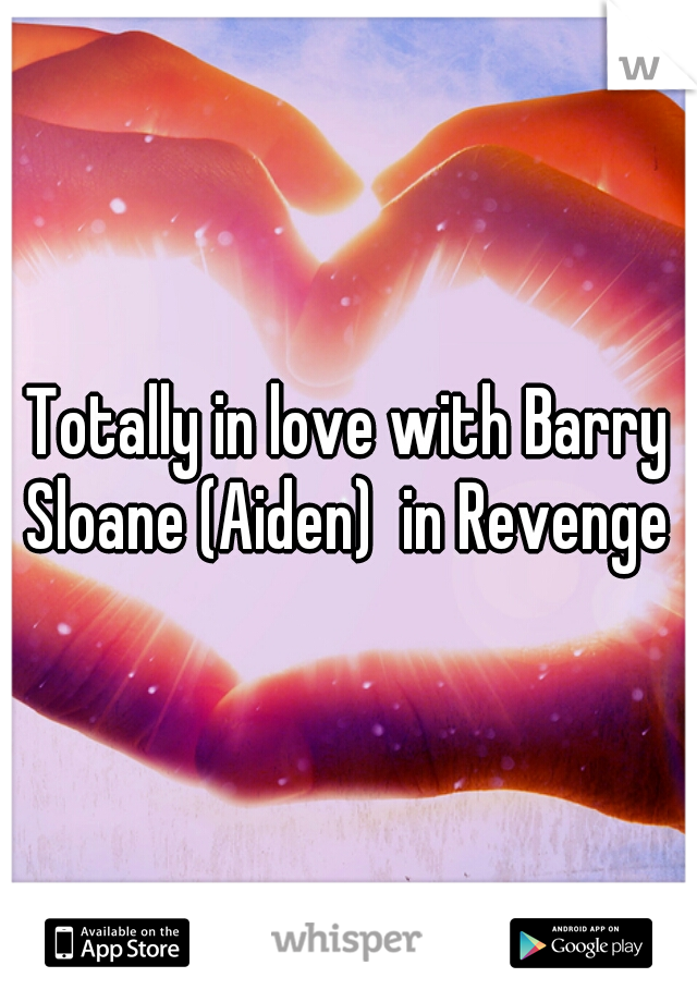 Totally in love with Barry Sloane (Aiden)  in Revenge 