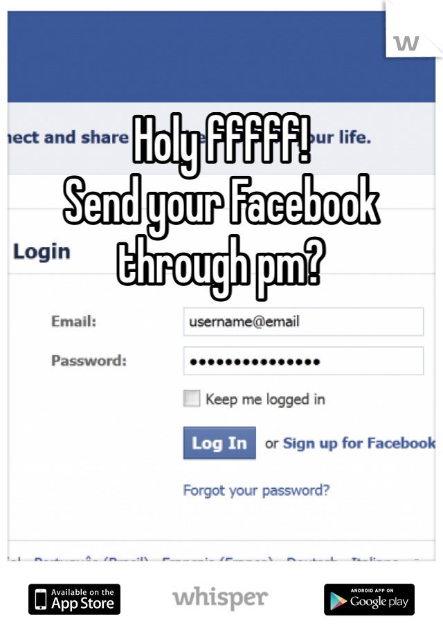 Holy fffff!
Send your Facebook through pm?