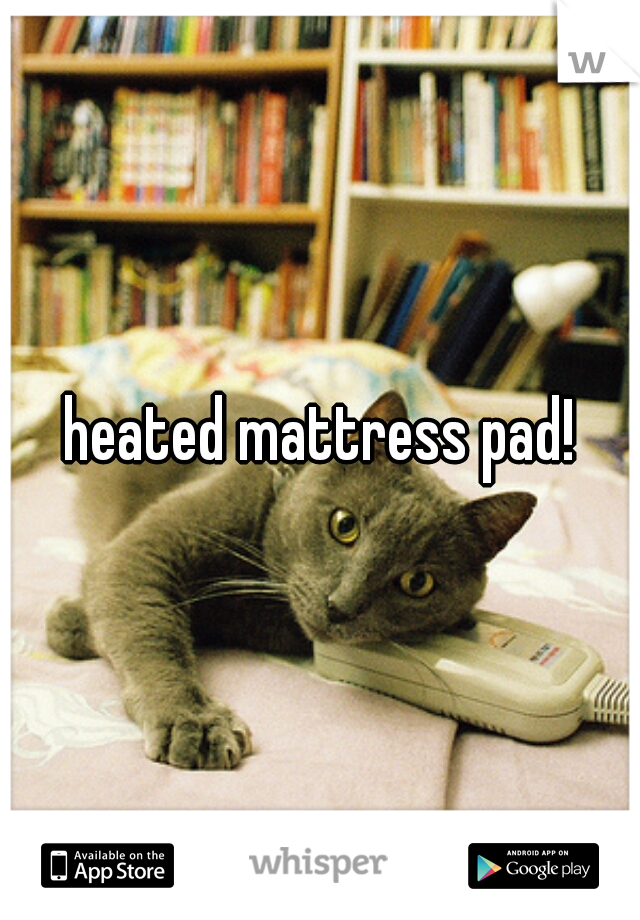 heated mattress pad!