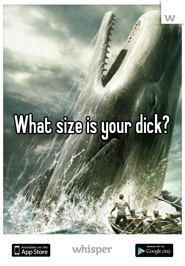 What size is your dick?