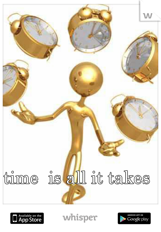 time  is all it takes