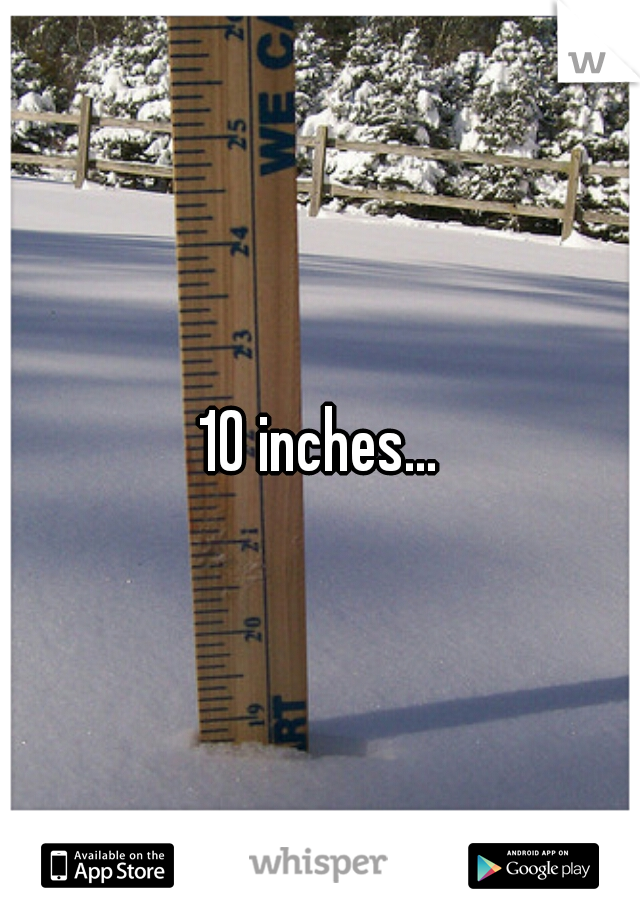 10 inches...