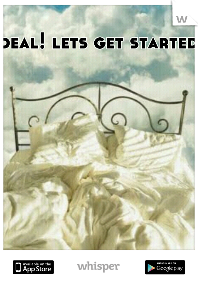 deal! lets get started 