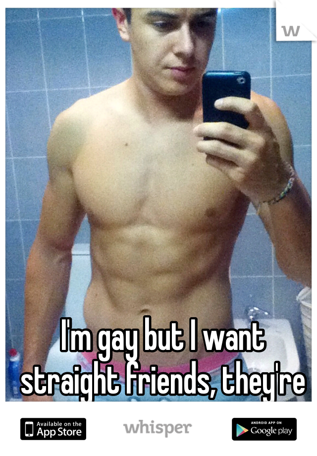 I'm gay but I want straight friends, they're more fun to be around 