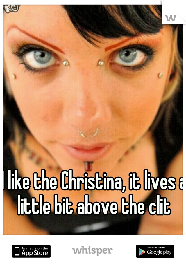 I like the Christina, it lives a little bit above the clit 