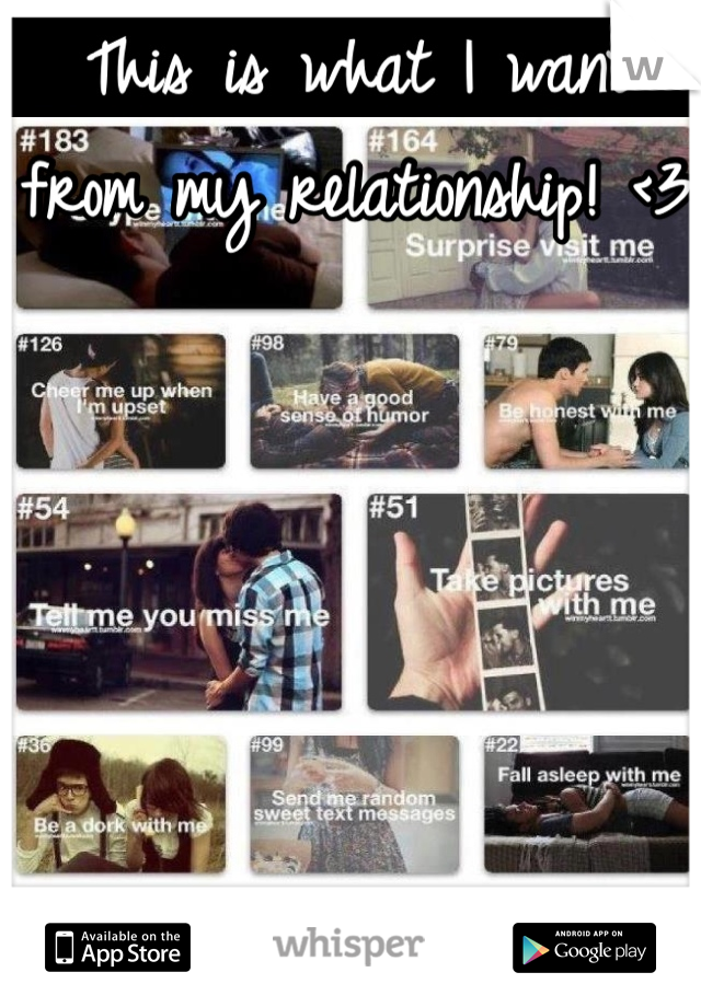 This is what I want from my relationship! <3