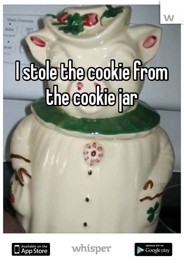 I stole the cookie from the cookie jar