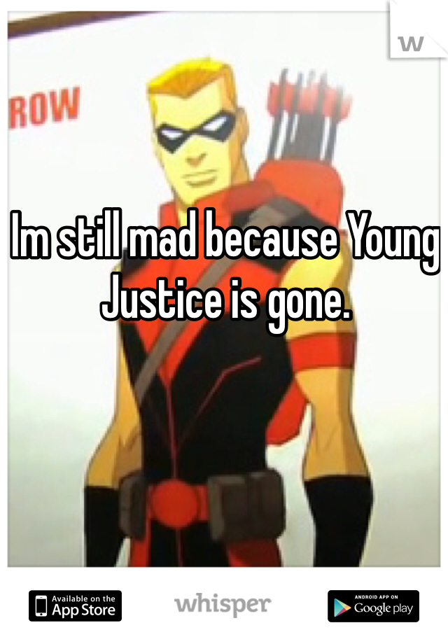 Im still mad because Young Justice is gone.