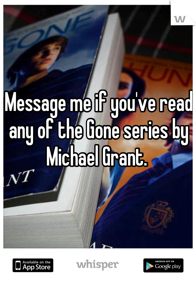 Message me if you've read any of the Gone series by Michael Grant. 