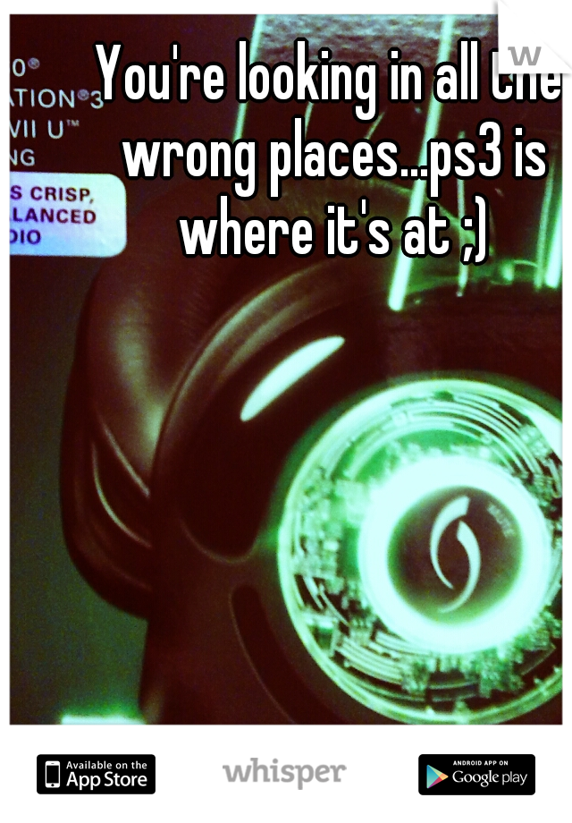 You're looking in all the wrong places...ps3 is where it's at ;)