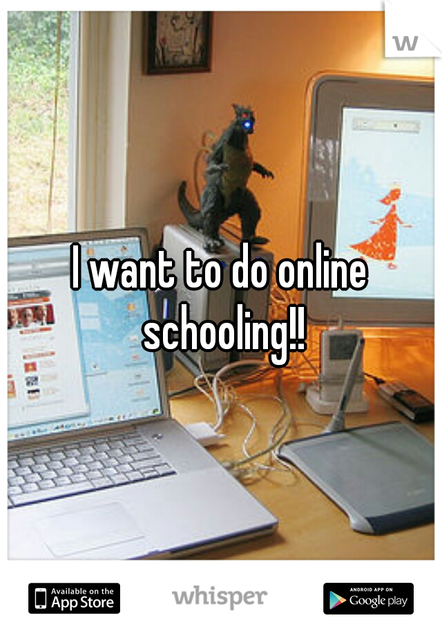 I want to do online schooling!!