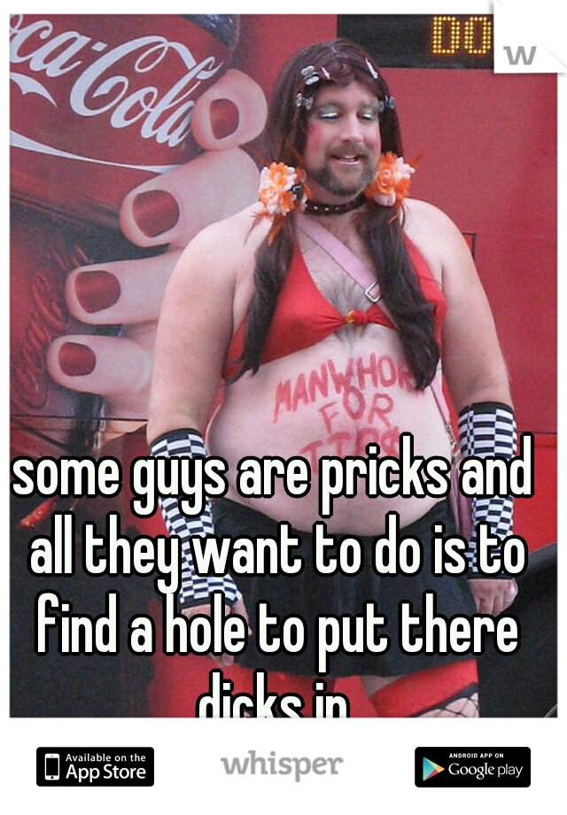 some guys are pricks and all they want to do is to find a hole to put there dicks in.

 man whore

     
