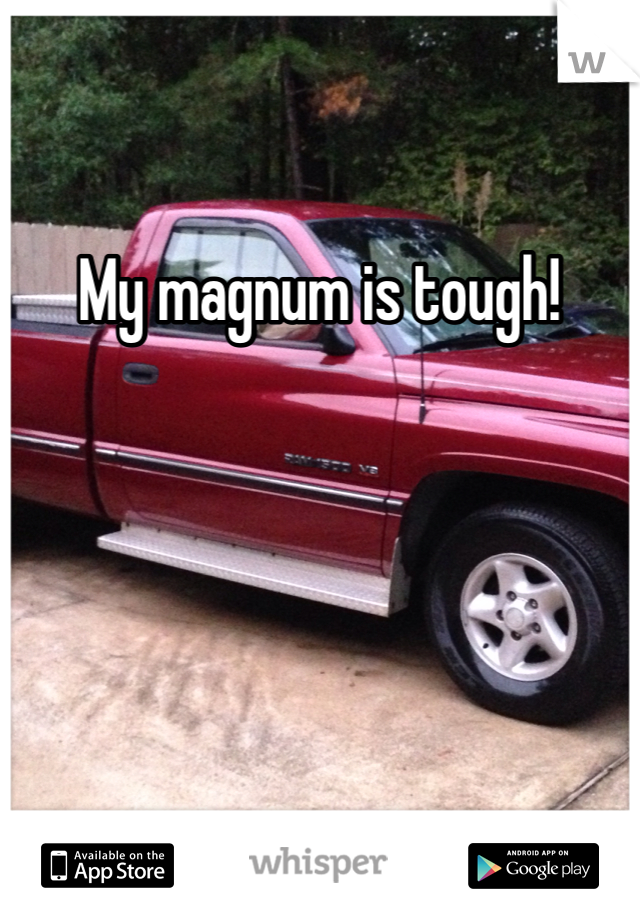 My magnum is tough! 