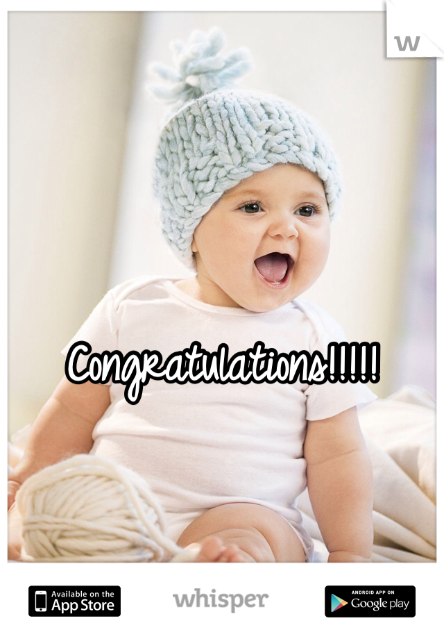 Congratulations!!!!!