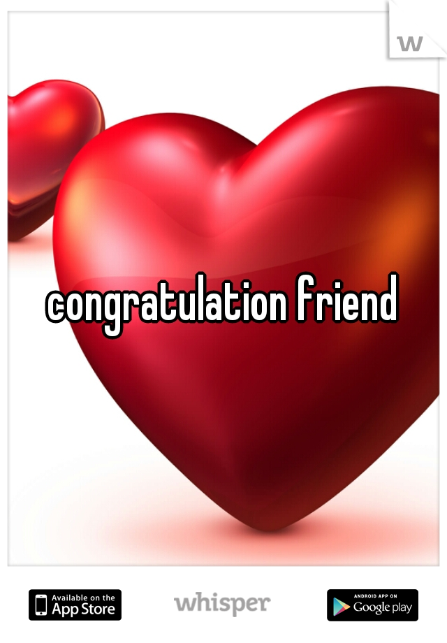 congratulation friend