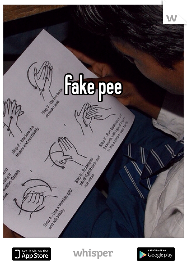 fake pee