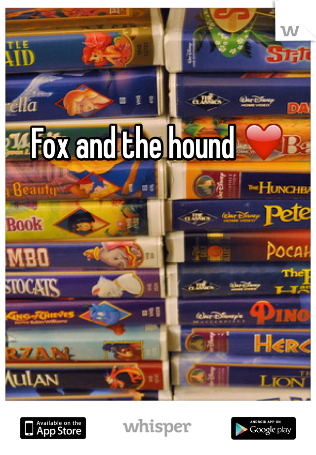 Fox and the hound ❤️