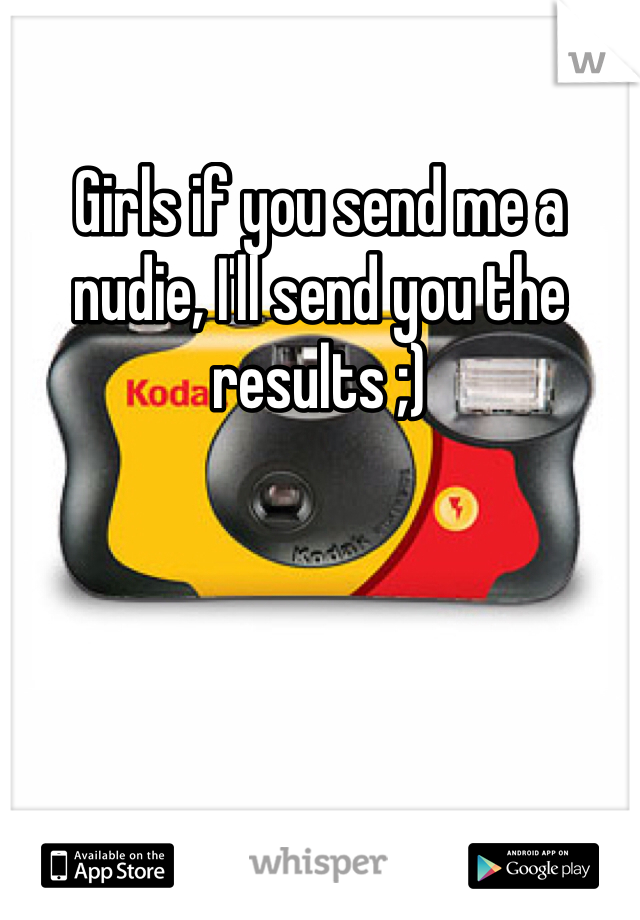Girls if you send me a nudie, I'll send you the results ;) 