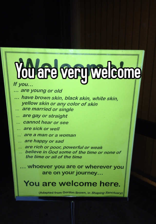 you-are-very-welcome