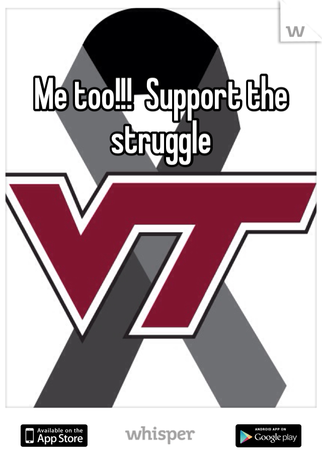 Me too!!!  Support the struggle