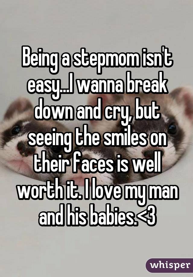 Being a stepmom isn