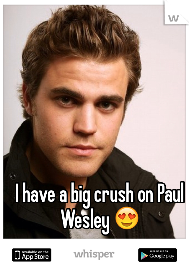 I have a big crush on Paul Wesley 😍