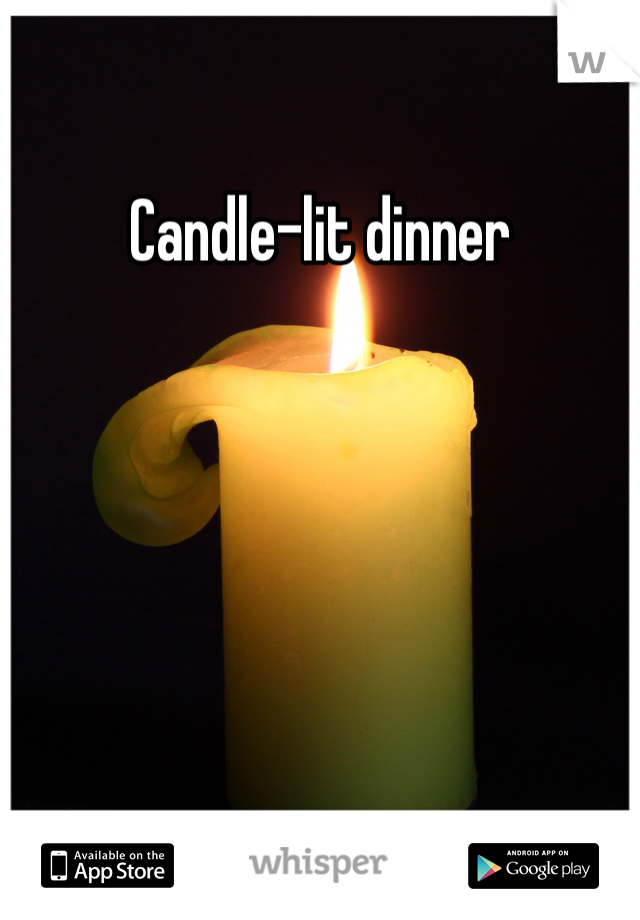 Candle-lit dinner 