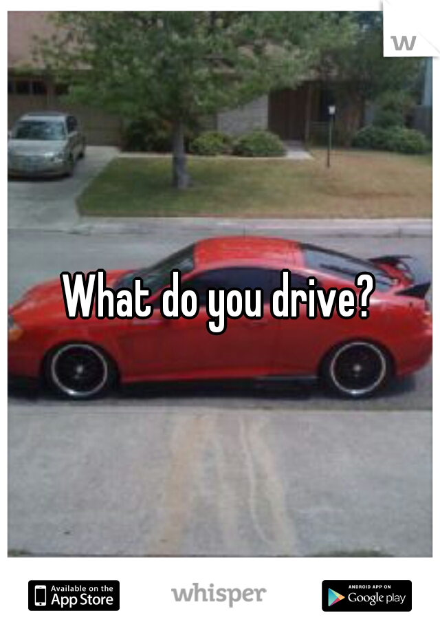 What do you drive?