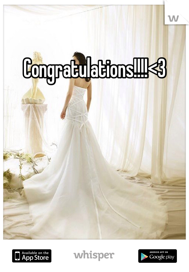Congratulations!!!!<3