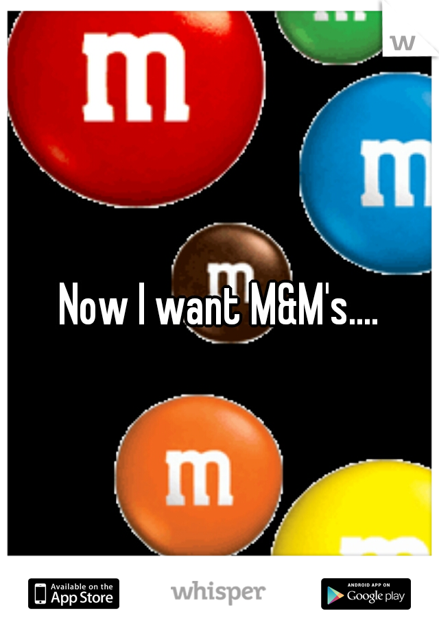 Now I want M&M's....