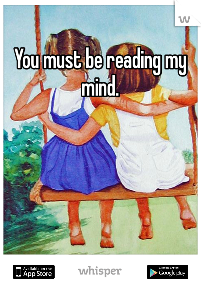 You must be reading my mind. 