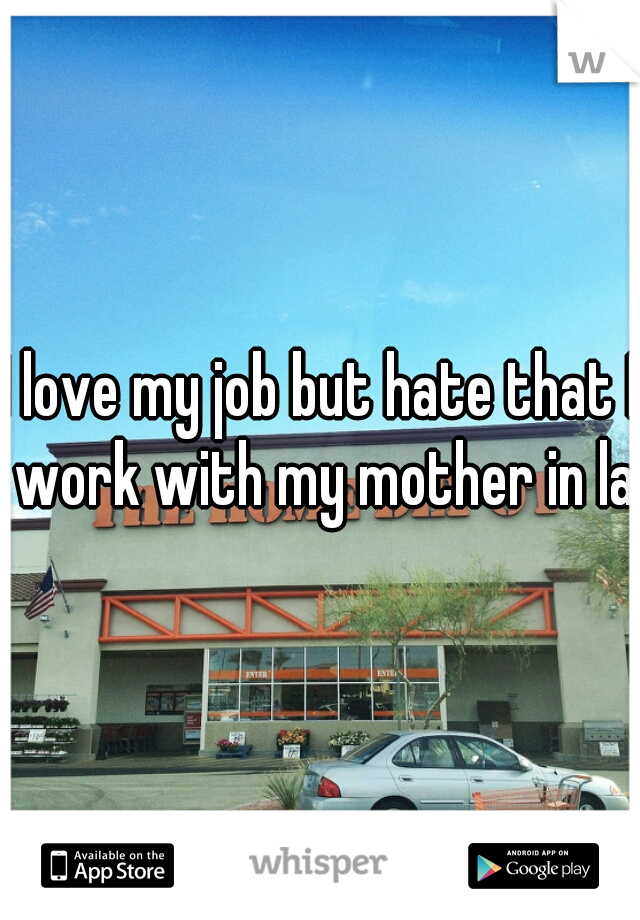 I love my job but hate that I work with my mother in law