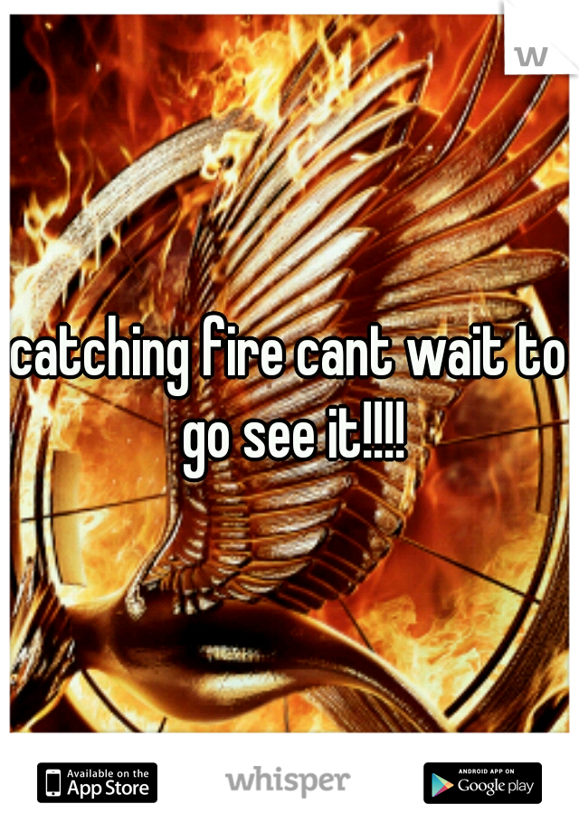 catching fire cant wait to go see it!!!!
