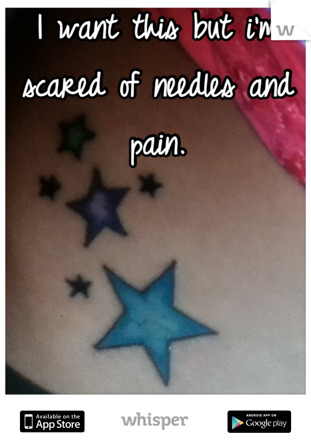 I want this but i'm scared of needles and pain.