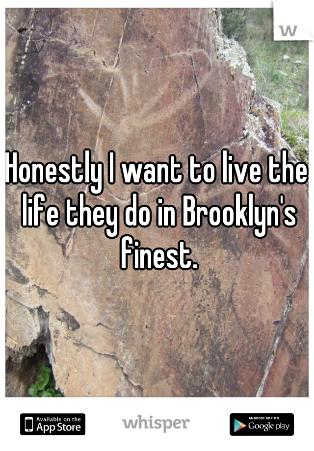 Honestly I want to live the life they do in Brooklyn's finest.