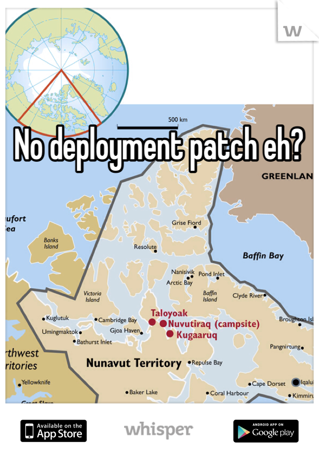 No deployment patch eh? 