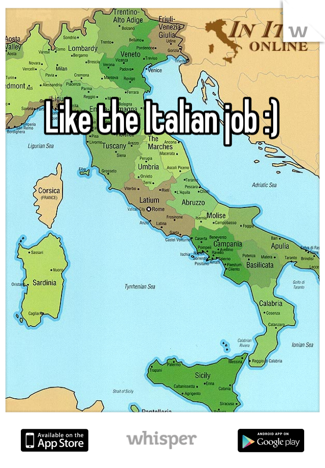 Like the Italian job :)