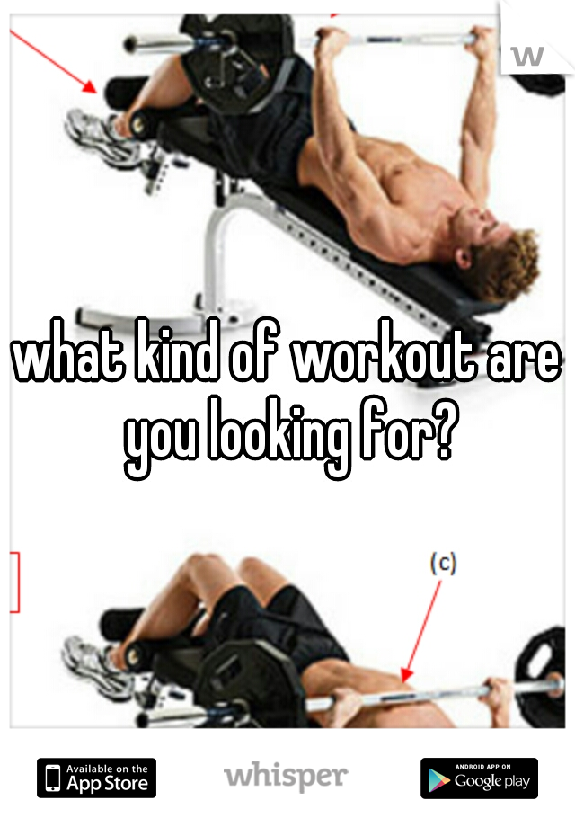what kind of workout are you looking for?