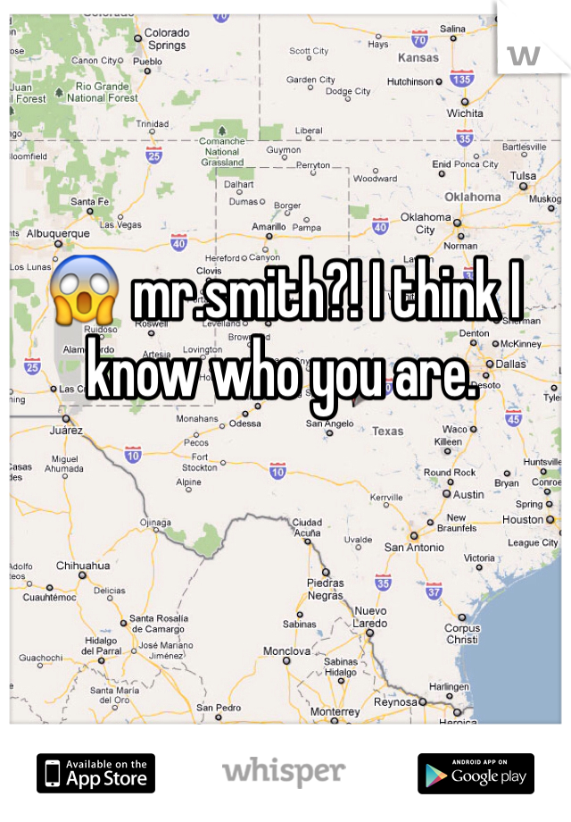 😱 mr.smith?! I think I know who you are.