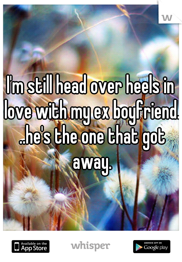 I'm still head over heels in love with my ex boyfriend. ..he's the one that got away.