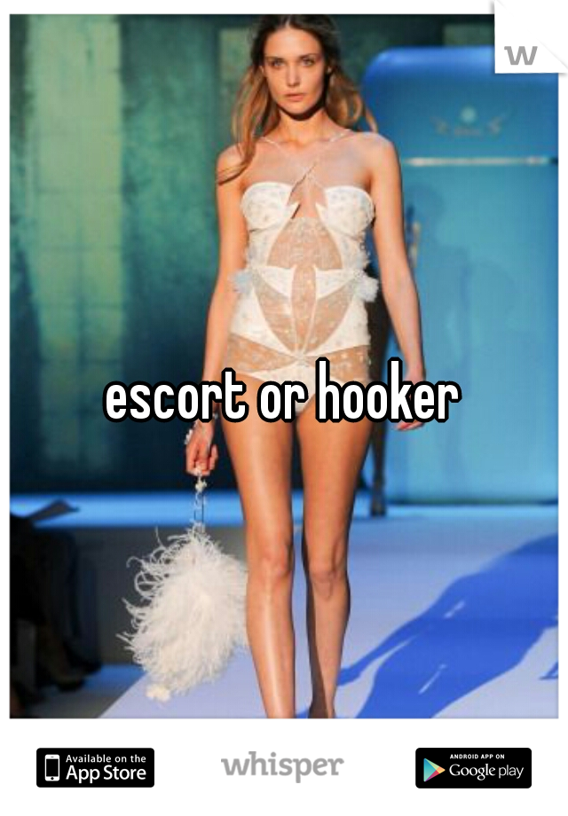 escort or hooker