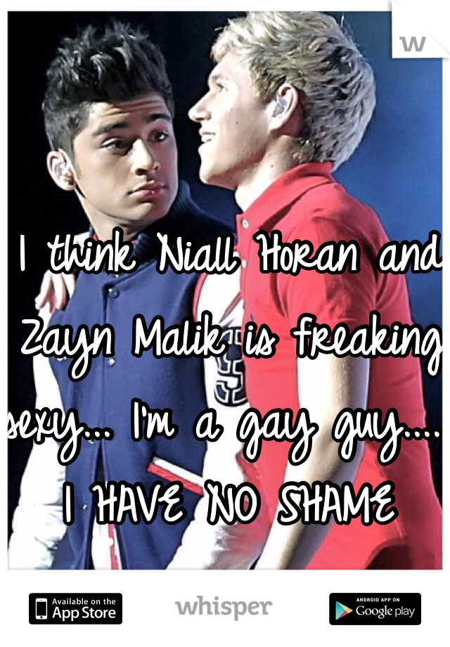 I think Niall Horan and Zayn Malik is freaking sexy... I'm a gay guy..... I HAVE NO SHAME