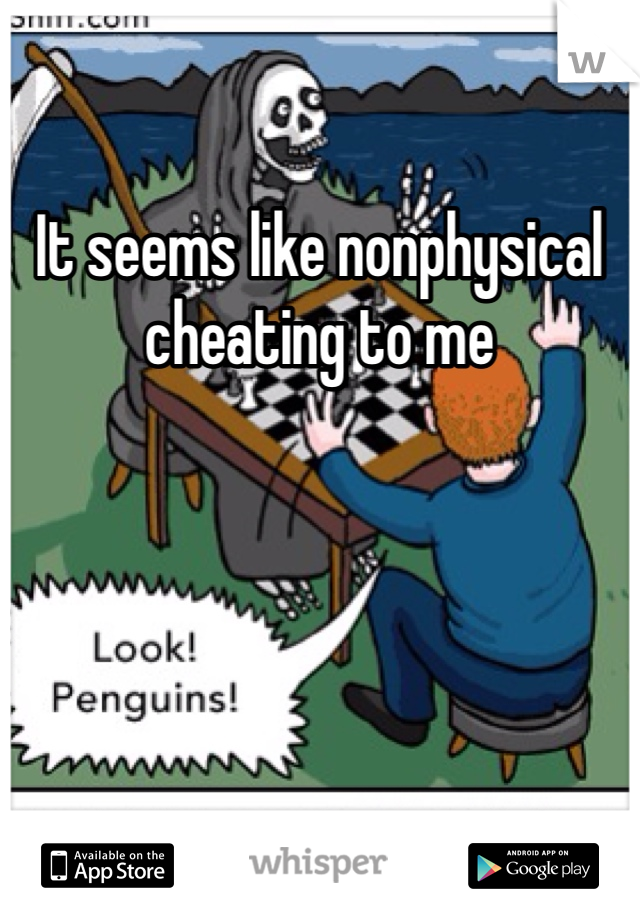 It seems like nonphysical cheating to me