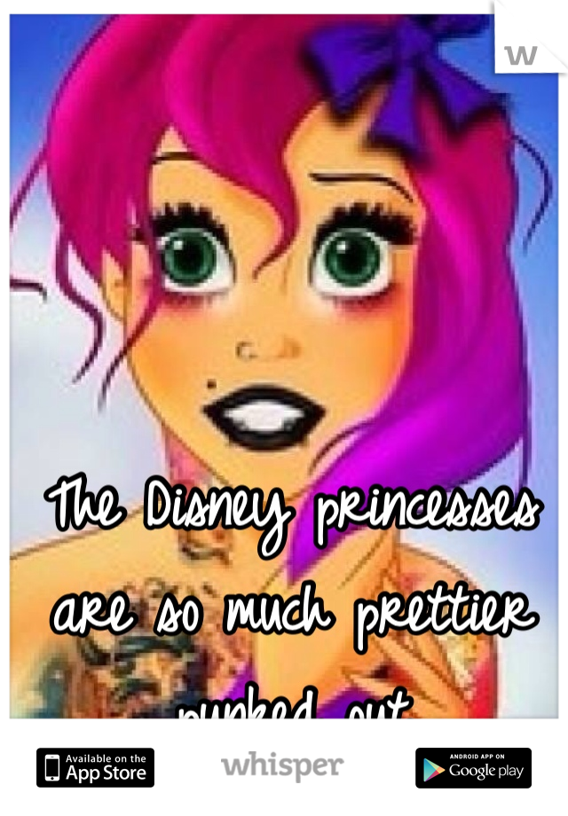 The Disney princesses are so much prettier punked out 