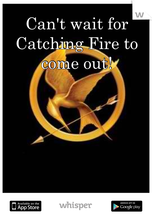 Can't wait for Catching Fire to come out!