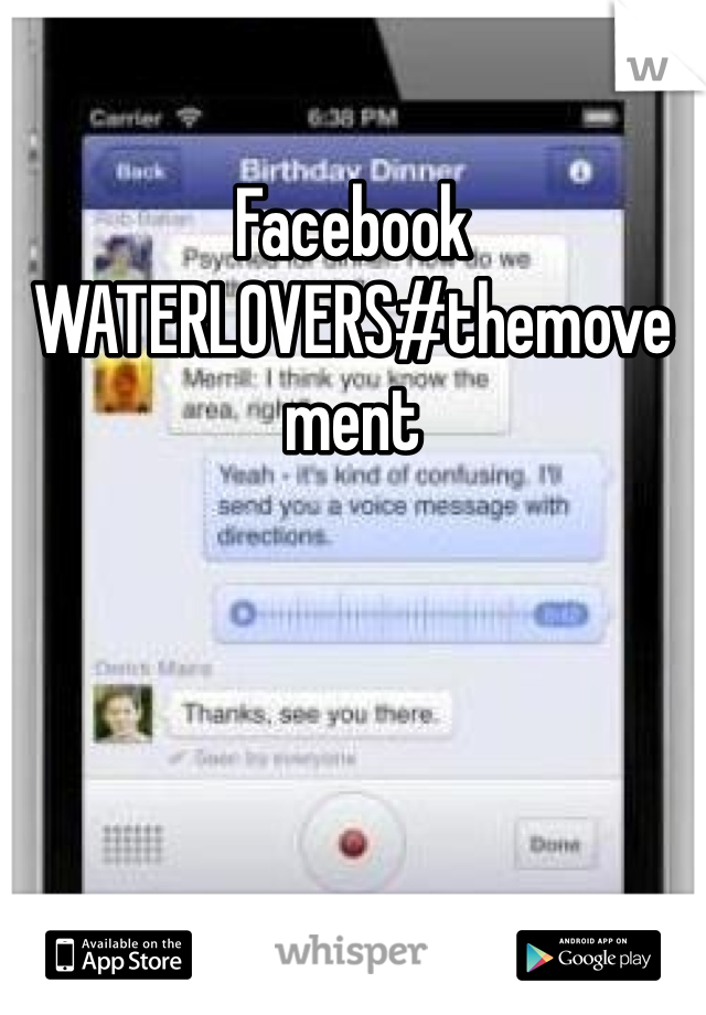 Facebook
WATERLOVERS#themovement